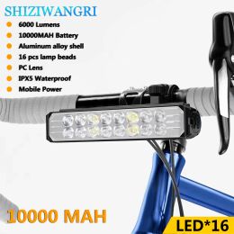 P90 LED Bicycle Light Front USB Rechargeable MTB Road Mountain Bike Lamp Torch 4 Modes 5200LM Bike Headlight Cycling Flashlights