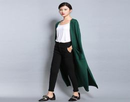 Fashion Maxi Long Paragraph Cardigan Sweater Casual Sweet Knit Sweaters Coat Women Blouse Tops 4 Colours SH1909126317452