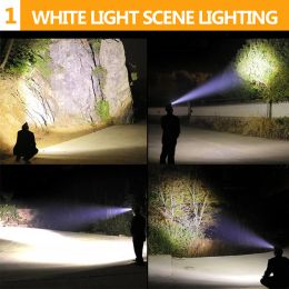 New 2 In 1 UV Light/White Light LED Headlamp Rechargeable Headlight UV Head Lamp Waterproof Head Light Head Flashlight