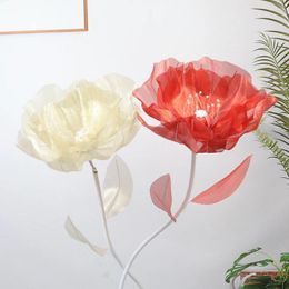 Decorative Flowers Wedding Roadmap Flower Room Decoration Shopping Mall Window Silk Screen Yarn Finished Product