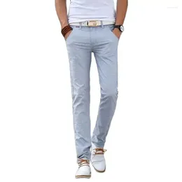 Men's Pants 2024 Summer Thin Casual Korean Version Straight Slim Youth Cotton And Linen Trend