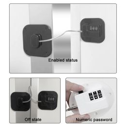 Children Safety Lock Multipurpose Refrigerator Door Lock No Key Required Easy To Use Children Security Protection