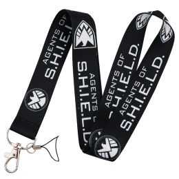 YQ974 TV Sci-fi Human Agent Lanyard Phone Strap Keychain Office ID Card Holder Neck Strap Key Cord USB Badge Holder Lariat Lasso