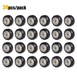 24PCS CNC POM Berlin Wheel 625ZZ Bearing 2040 European Standard V Groove Aluminium Profile Pulley for Laser Engraving Machine