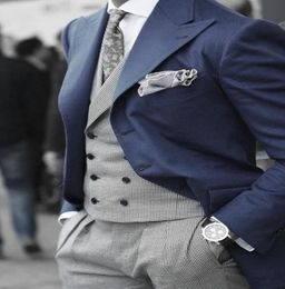 2019 Top Rated Custom Made Coat Pant Design Houndstooth Mens Vests Groom039s Wear Tuxedo Wedding Suits For Men Blazer Masculino6271466