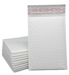 50pcs White Mail Bags 18204cm Bubble Envelop Self Seal Bubbles Cushioning Wrap Mailing Bag Pearl Film Envelope Courier Waterproo4415255