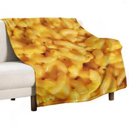 Blankets Mac N' Cheesey Throw Blanket Bed Covers Single Plaid And Throws