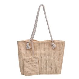 2023 Summer Straw Bags For Women Casual Weaving Totes Ladies Handbags Designer Travel Large Beach Shoulder Bag