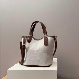 10 A Open Armpit Shoulder Canvas Fashion Bag Classic Hobo Crossbody Designer Bag Bag Handbag Leather Luxury Purse Bucket Bag 240415 Elnqg