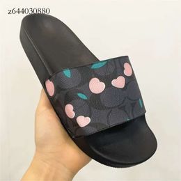 Coache 24ss Woman Flip Flop Summer Beach Sandal Double Coa Ches Shoes Rubber Sole Slide Tazz Slipper Bloom Dhgate Luxury Sandale Loafers Flat Heel Sliders 363