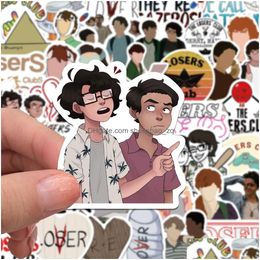 Kids Toy Stickers 50Pcs Tv Series The Losers Club Cartoon Decals Diy Suitcase Scrapbook Phone Laptop Sticker Drop Delivery Toys Gifts Dhc34