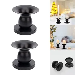 Candle Holders 2pcs Taper Holder Metal Candlestick Pillar Candles For Home Christmas Wedding Party Birthday Table Decoration