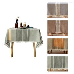 Table Cloth Polyester Tablecloth Cover Rectangular Tea Pad Dinner Mat Waterproof Oil Proof For Kitchen Terrace