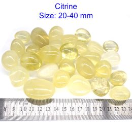 Natural Citrine Round Healing Crystal Quartz Material Specimen Collectibles Tumbled Stone Wholesale Bulk Gem Home Aquarium Decor