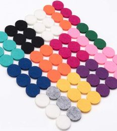 120Pcs 22cm Felt Pads Fit For 30mm Essential Oil Diffuser Necklace Bracelet Locket Colorful Diffuser Refill Pads13733924