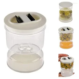 Storage Bottles Dry And Wet Pickles Jar Household Pickle Olives Hourglass Cucumber Container For Kitchen Food Juice Separator Tools