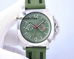 Green Watch Pam01070 Unique Luminous Automatic Mechanical Movement 47mm Water Resistant