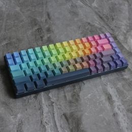 Accessories 1 Set GMK Aurora Keycaps PBT Dye Subbed Side Backlit Key Caps OEM Profile Colorful Gradient Keycap For MX Switch Keyboard