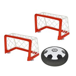 Kids Physical Development Toy Led Light-up Air Power Football Toy for Kids Indoor Floating Soccer Game Christmas Gift for Boys