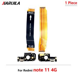 USB Charging Port Board Flex For Xiaomi Redmi Note 11 4G Main Motherboard Connector Flex Cable