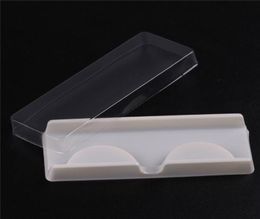 Packing box for eyelash blank eyelashes plastic packaging transparent lid white tray wholes100setslot5275061