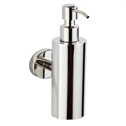 Liquid Soap Dispenser Hand Kitchen Sink Container 304 Stainless Steel Nickel Bathroom Shampoo Holder Wall Mounted Bottle