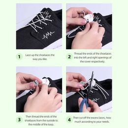Quick Automatic Buckle Rope Practical Adults Kids Adjustable Sneaker ShoeLaces No Tie Shoe Laces Shoe Accessories