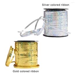 Party Decoration 250 Yards Balloon Ribbon Colourful Foil Satin Curling Wedding Home Decor Gift Box Crafts Kids Gifts DIY Packing