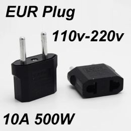 1/10PCS European US AU EU Plug American International US To EU Euro Travel Charger AC Power Adapter Outlet Converter Socket