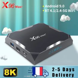 Box X96 Max Plus 8K Smart TV BOX 4G 64GB 32GB S905X3 Full HD 1080P Bluetooth V4.1 2.4/5G WIFI X96 MAX Plus Android 9.0 TV BOX