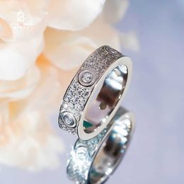 van bracelet Cartr Full Sky Star Ring Womens High end Couple Ring 18k Silver Plated Gold Full Diamond Moissanite Diamond Ring Rose Gold Ring