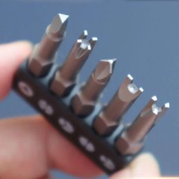 5Pcs Special shaped Screwdriver Set 50mm U-shaped Y-Type Triangle Inner Cross Three Points Screwdriver Bit Tool