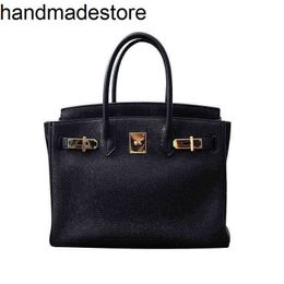 Leather Bk Handbag Designer 2024 Crocodile Pattern Womens Bag Hand-held Single Shoulder Messenger Tot Top Layer Cowhide Litchi Platinum