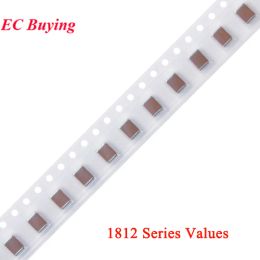 10pcs/lot 1812 4532 SMD Chip Multilayer Ceramic Capacitor 2.2nF 4.7nF 10nF 100nF 220nF 1KV 2KV 100V 200V X7R Capacitance