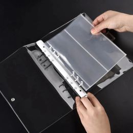 A5 Transparent Multipurpose Storage Book Album Binder Divided Page Protector Pockets For DIY Scrapbooking Stamps Craft Organizer