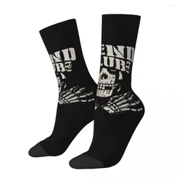 Men's Socks Funny Happy Vintage Harajuku Misfits Hip Hop Novelty Seamless Crew Crazy Sock Gift Printed