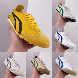 NEW Tiger Mexico 66 Tigers Casual Shoes Running Shoes Onitsukass Summer Canvas Series MEXICO 66 DELUXE Mens Latex Combination Insole Parchment Midsole Slip-on 777