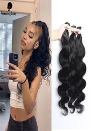 Human Hair Bulks Body Wave Microlink Extensions I Tip Brazialian Remy For Black1336736