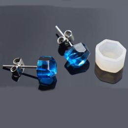 Earring Silicone Mould Earrings Mini Cube Kitten Triangle Mould Crystal Glue Jewellery Mould Resin Moulds Silicone Diy