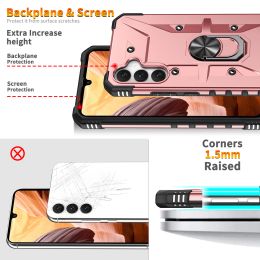 Portable Stand Holder Cell Phone Case for Samsung Galaxy A54 A14 A34 5G A13 A53 A33 A73 A52 A52S S23 Ultra S21 FE S22 Plus Capa