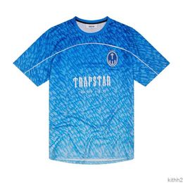 Mens T-shirts Limited New Trapstar London T-shirt Short Sleeve Unisex Blue Shirt for Men Fashion Harajuku Tee Tops Male t Shirts Y2k G230307 SMBR