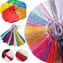 32Pcs Bookmark Silk Tassels Fringe Brush For DIY Key Chain Earring Hooks Pendant Jewellery Making Finding Supplies Accessories