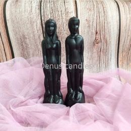 1pcs Black Candle Ritual Female Male Figure Human Candle Soy Wax Paraffin Wax Hoodoo Candles for Spells and Altars