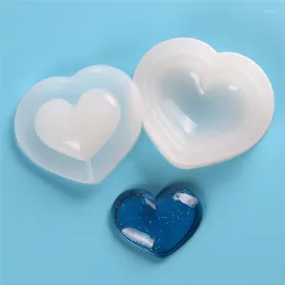 Baking Moulds Aomily 3D Love Heart Silicone Mold Handmade Cookies Chocolate Mould Jewelry Molds Kitchen DIY Decorating Tools Bakeware