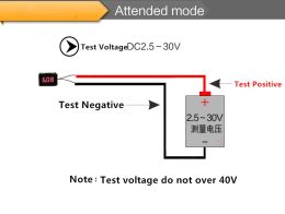 0.28 Inch Red Blue Digital LED Mini Display Module DC2.5V-30V DC0-100V Voltmeter Voltage Tester Panel Metre Gauge Motorcycle Car