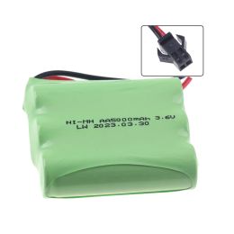 3.6v/4.8v/6v/7.2v/9.6v upgrade 5000mAh Rechargeable Battery Nimh AA Battery Pack For Rc toys Cars Tanks Robots Guns Boats 1Pcs