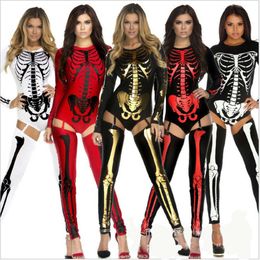 Ghost Bride Dress Witch Queen Halloween Cosplay Skeleton Zombie Sexy Costume