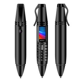 Recorder K07 Pen Mobile Phone Dual SIM Mini Telephone Call Recording Bluetooth Dial Speed Dial Magic Voice Recorder 0.96" Small Cellphone