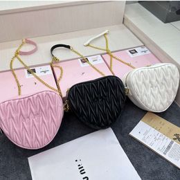 2024 New style Quality Spring and Summer New Heart Bag Heart-Shaped Handbag Shoulder Crossbody Chain Bags