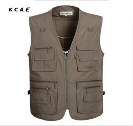 Whole Factory whole Summer Men Multifunctional Fly Vest Sleeveless Jackets Coats Clothes Pography Vest1222392